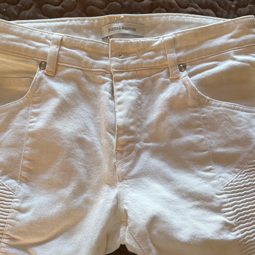 Pierre Balmain Ivory Trousers